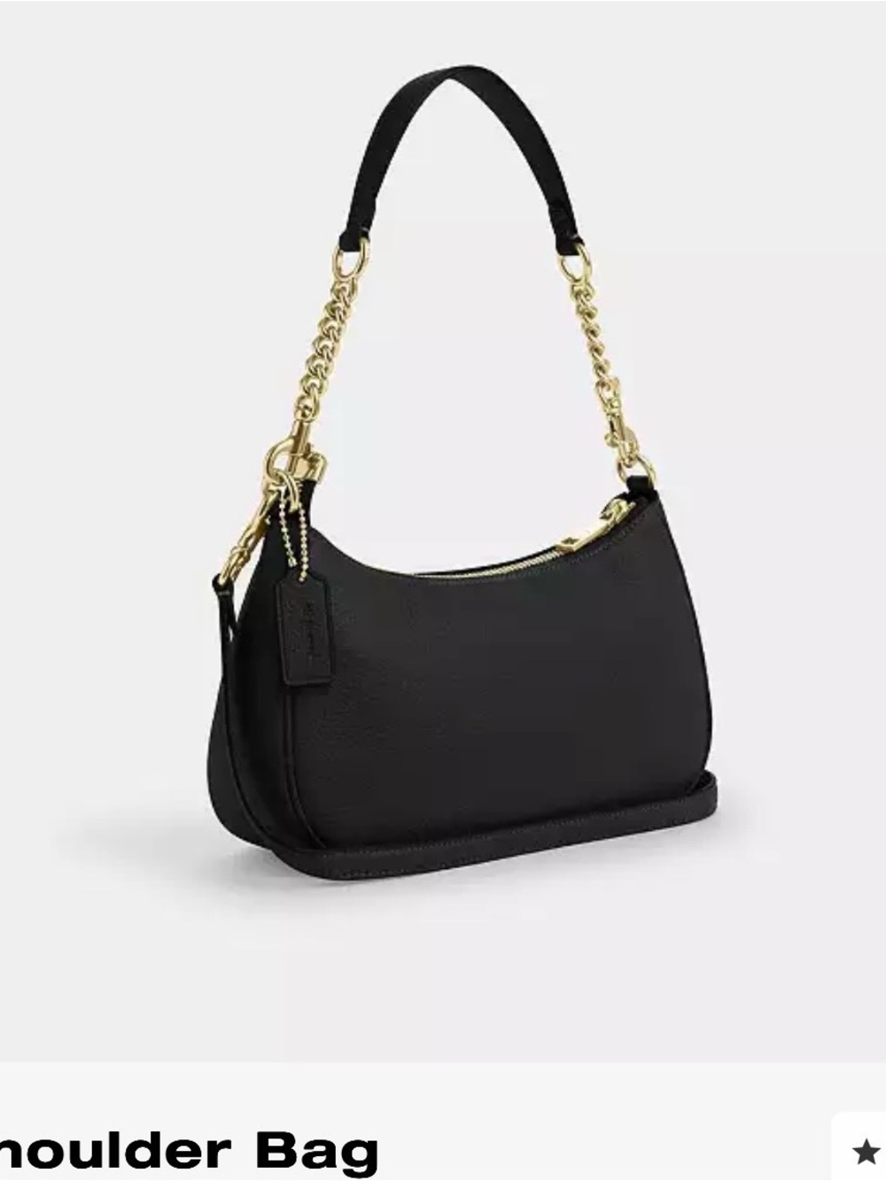 NWT Coach Teri Shoulder Bag | Refined Pebble Leather | Dust Bag Included - Picture 15 of 16